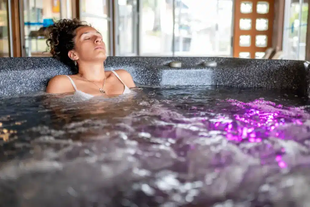 Enhanced Sleep Quality with Hot Tub